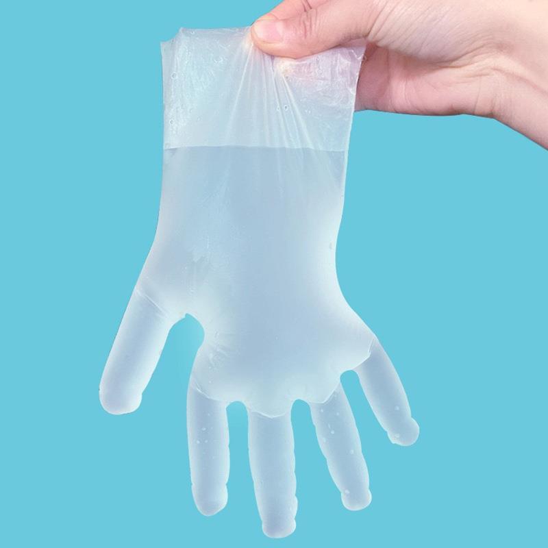 Guantes de TPE transparente de grado alimentario para manipulación de alimentos, de un solo uso, barrera protectora