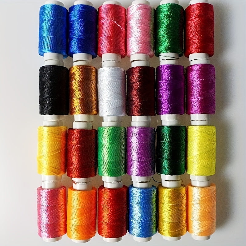 50pcs Viscose Embroidery Thread Luminous Silk Rays for Cross Stitch Tassels Clothing