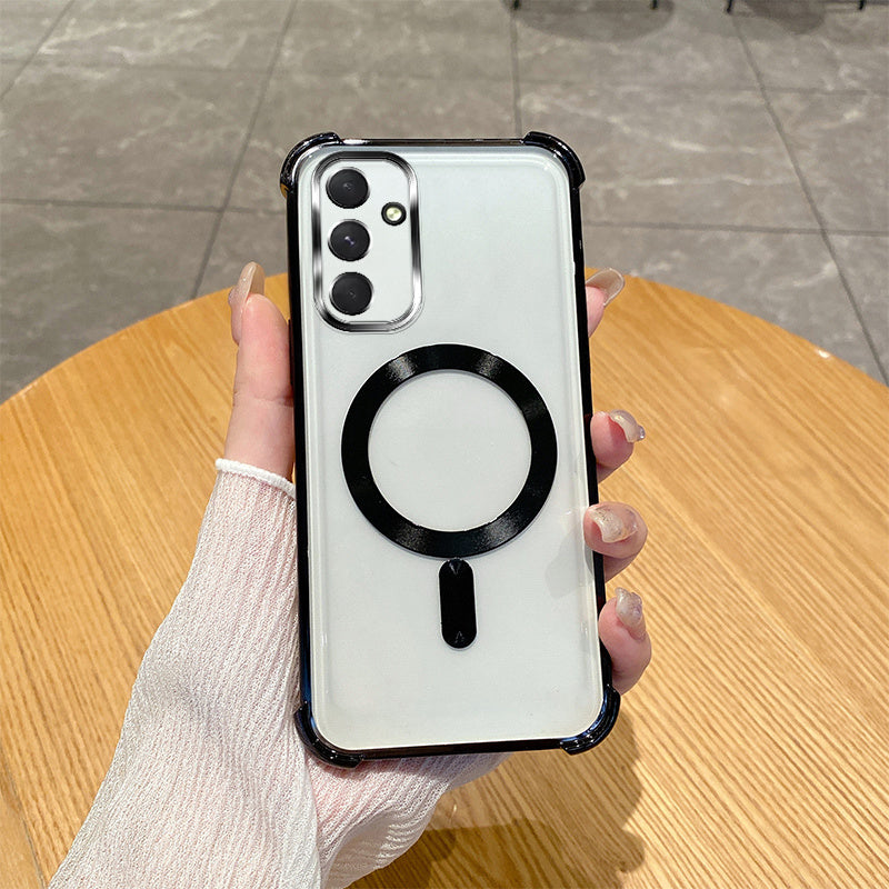 Funda de teléfono con película de lente magnética TPU transparente para Xiaomi Redmi Note 12 13 14 Pro Plus 4G 5G