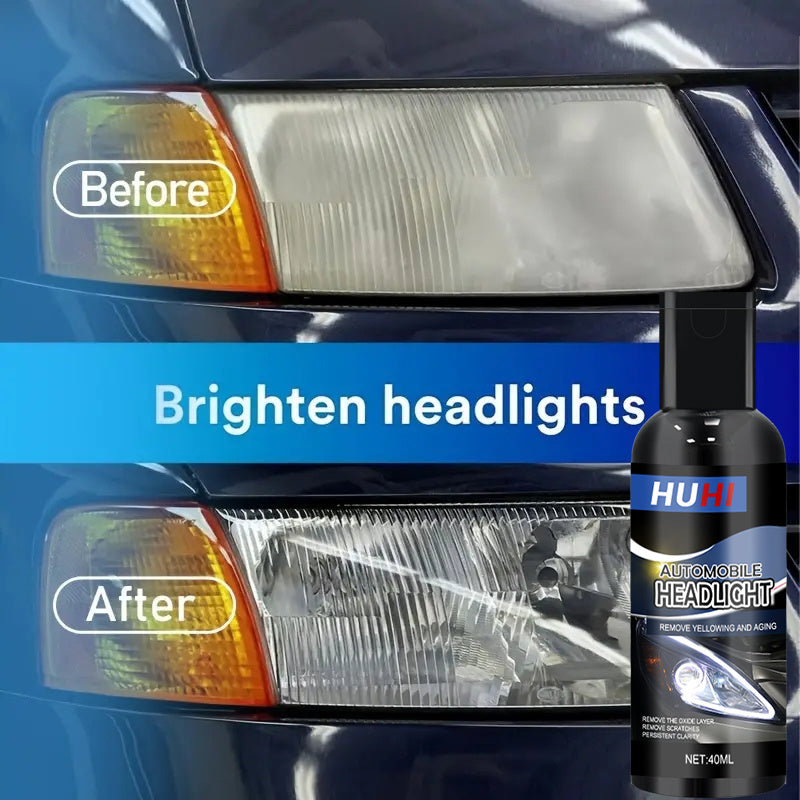 Car Headlight Restoration Paste for Brightness, Scratch Removal, Yellowing