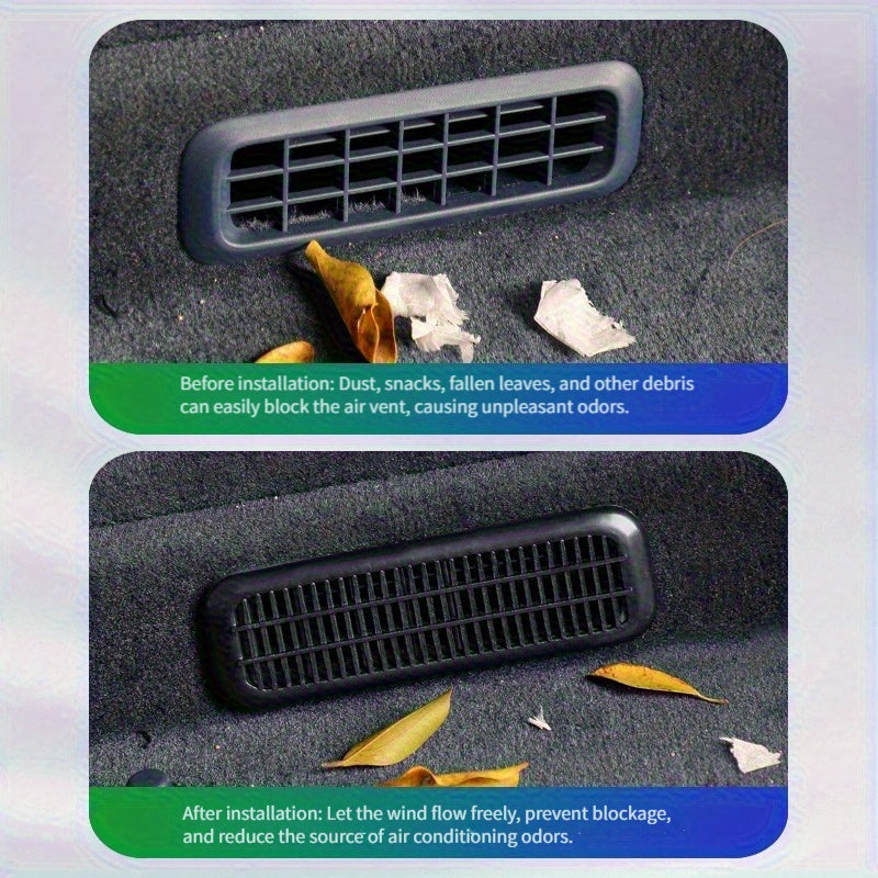 Защитный чехол для заднего сиденья из ABS, 2 шт., для под вентиляцией, против засорения