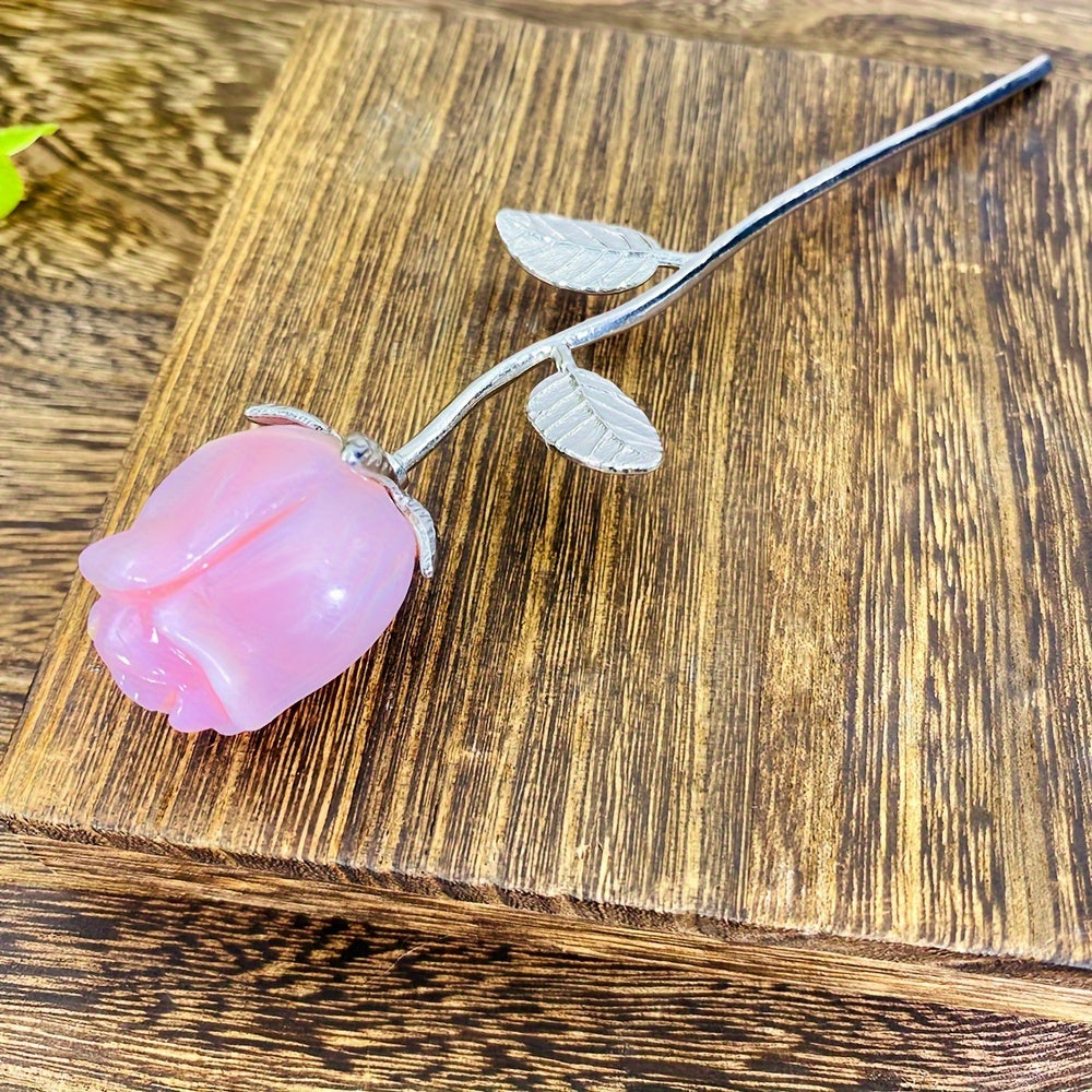 Rose Quartz Crystal for Jewelry Making and Home Decor, Pink Healing Stone