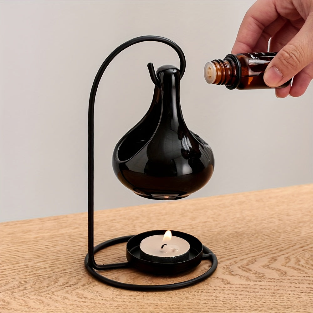 Металлический подвесной аромалампа для ароматерапии черного и белого цвета для украшения гостиной и спальни