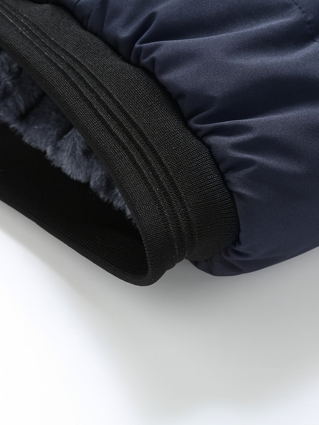 Men's Padded Jacket Zipper Stand Collar Casual Fall Winter Polyester Solid