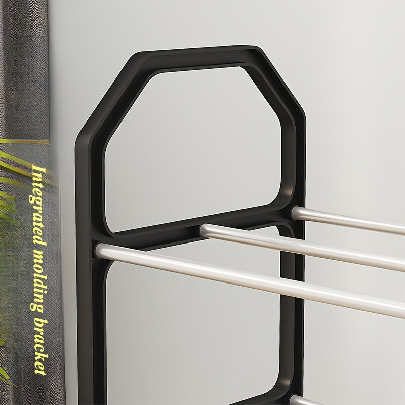 Multi-Tier Plastic Shoe Rack for Bedroom Dorm Storage Durable Space-Saving