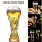 Clear Glass Beer Cup 450ml 15.2oz Outdoor Drinking Glass for Beer and Sports