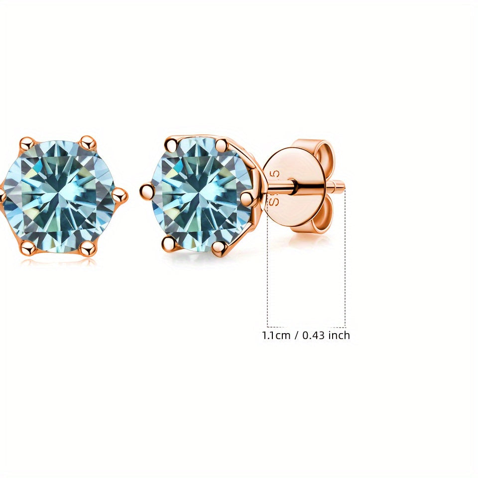 Комплект ювелирных изделий из серебра 925 пробы с 4-частной ожерельем из моиссанита, 1-частным кольцом из моиссанита и 2-частными серьгами из моиссанита, доступный в различных цветах. Поставляется в подарочной коробке.