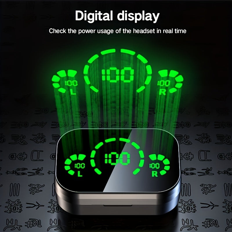 Android va iOS uchun mikrofonli simsiz quloq ichiga joylashadigan naushniklar, uzoq muddatli batareya, shovqinni bekor qilish, ovoz balandligini boshqarish va USB orqali zaryadlash.