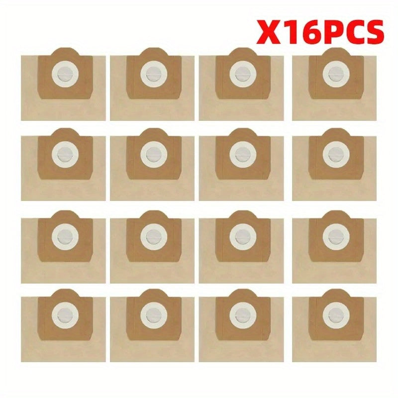 Karcher modellari WD2250, A2004, A2054, MV2, WD2 uchun robot tozalovchi chang sumkalari. Qavatga ulanishni almashtirish uchun 2/4/6/8/16 dona mos qog'oz sumkalar kiradi.