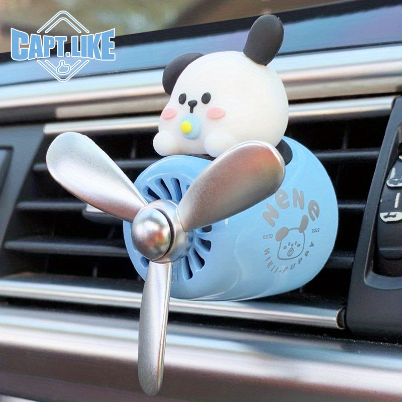 It yuragi uchun avtomobil havo tozalovchi havo ventilatsiya klipi, chiroyli multfilm it, ichki bezak