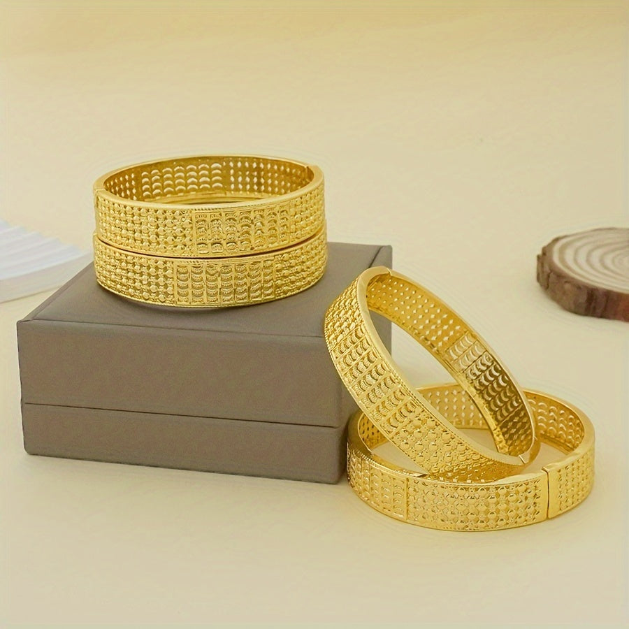 Set of 4 Boho Charm Bracelets for Women Zinc Alloy Wedding Party Gift