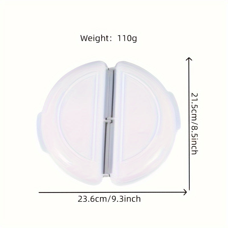 Microwave Egg Cooker Foldable Steamed and Fried Eggs Food-Safe Plastic White