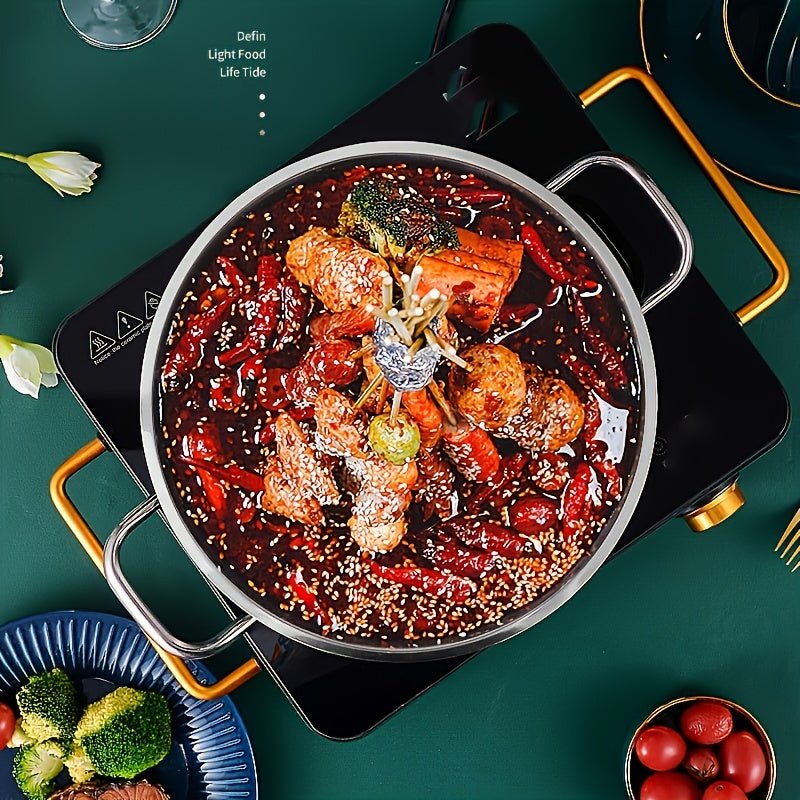 Stainless Steel Cookware Set 3-Piece Durable Pots and Pans for Soup and Frying