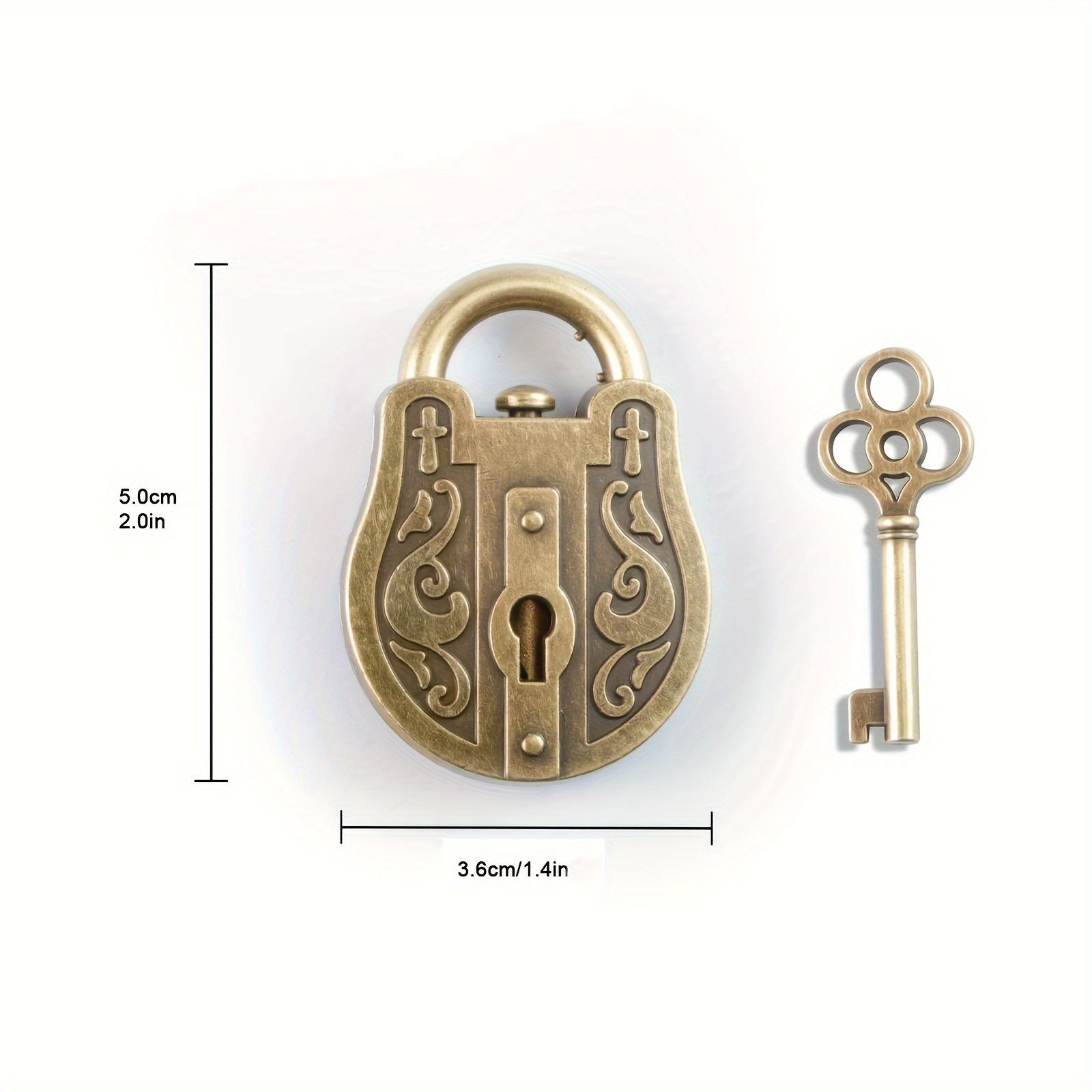Rompecabezas de candado de oro, juego de ingenio de estilo retro, juguete educativo para adultos y niños