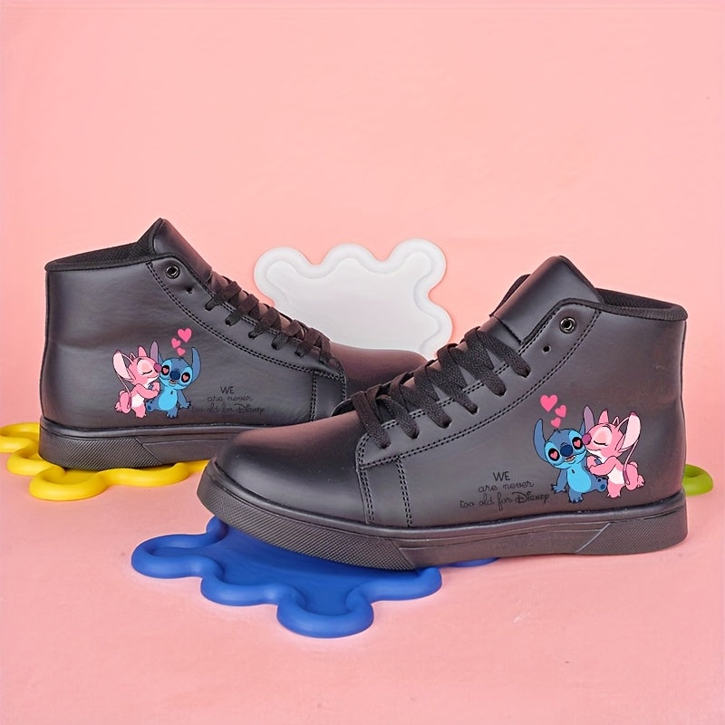 Unisex Casual Canvas Sneakers - Black White All-Season Comfort Low High Top