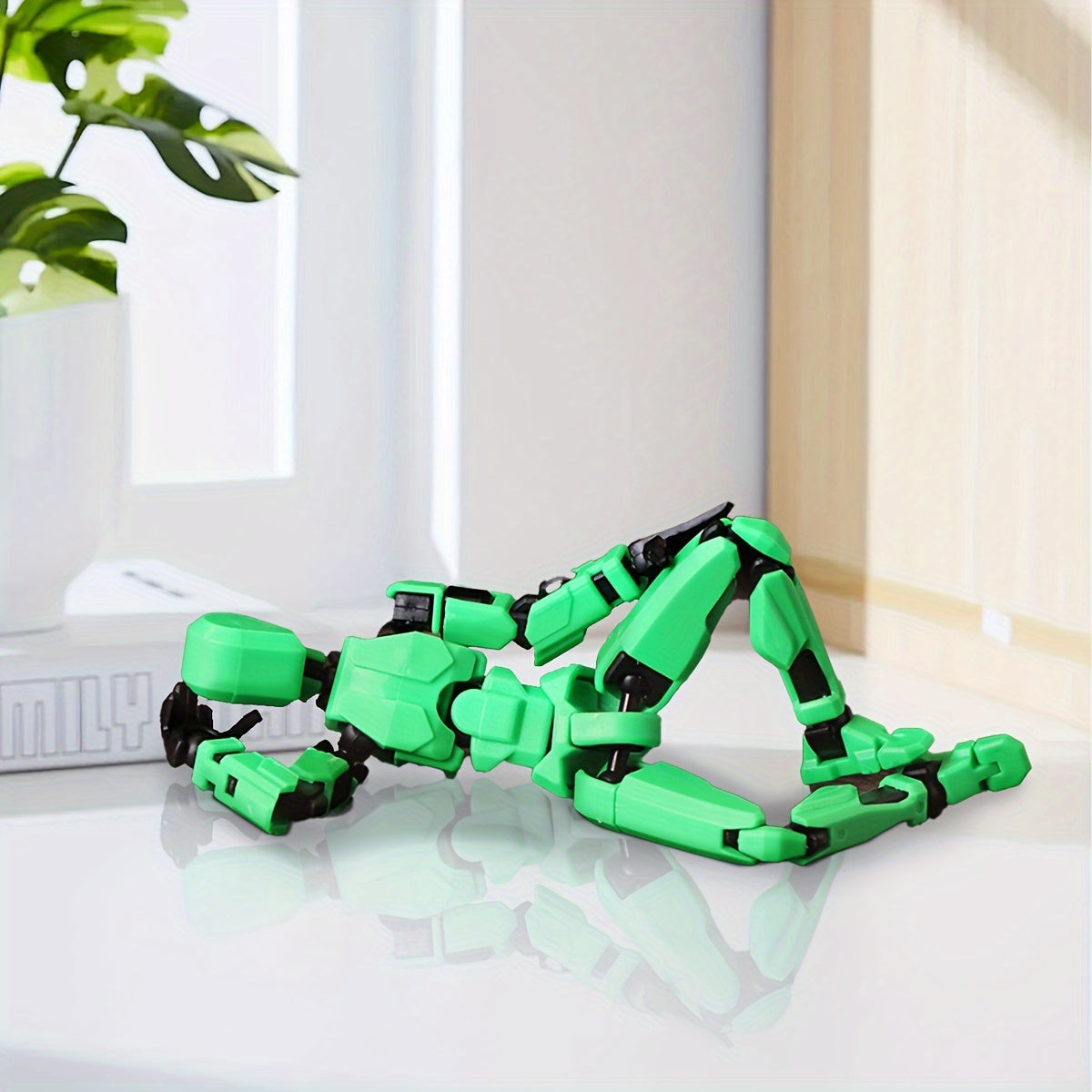 Articulated Robot Action Figure Toy for Creative Play with Colorful Design and Durable ABS Material