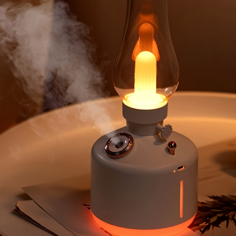 Портативный увлажнитель с LED-подсветкой, питание от USB, ультразвуковой, резервуар 1 л