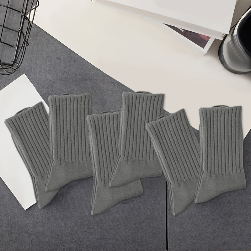 Men's Casual Business Socks Breathable Sweat-Absorbing Anti-Odor Crew Summer