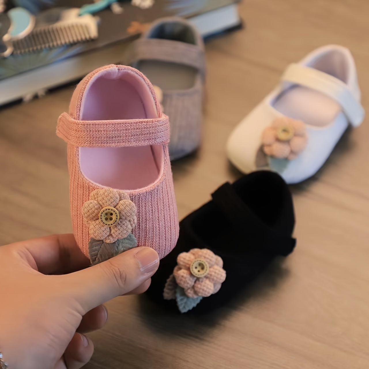Baby Girl Soft Sole Shoes for Newborns 0-6 Months Breathable Spring Summer Flat Shoes