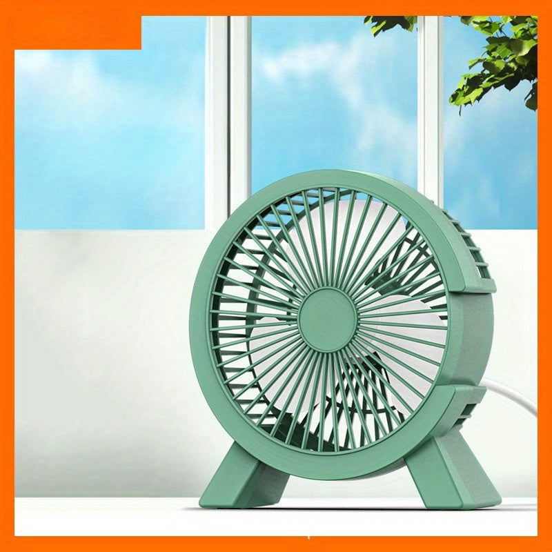 Portable USB Desk Fan for Dorms and Students Adjustable Speed Quiet Small