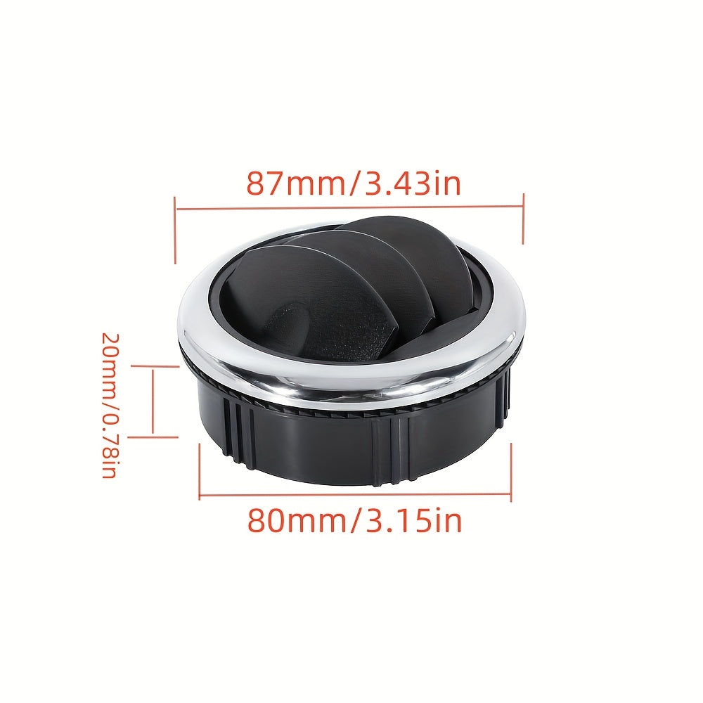 Universal Round Air Vent for RV Bus Coach Flexible Directional No Battery