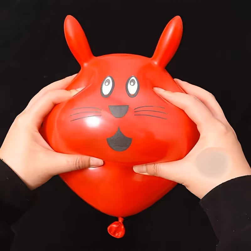 50-Piece Assorted Rubber Balloons Set for Parties and Celebrations