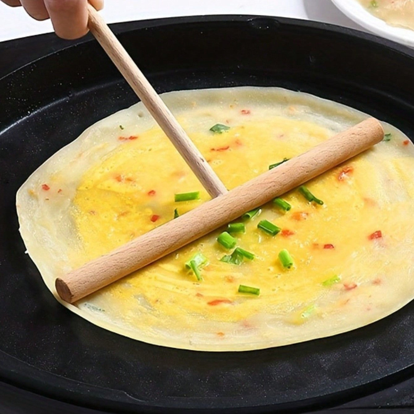 Crepe tayyorlovchi va pancake tarqatuvchi yopishmaydigan, oziq-ovqatga xavfsiz oshxona asbobi