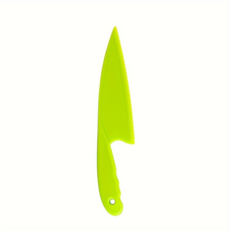 Set of 3 Plastic Bread Knives for Kids, Safe Food Contact, Perfect for Fruit and Cake