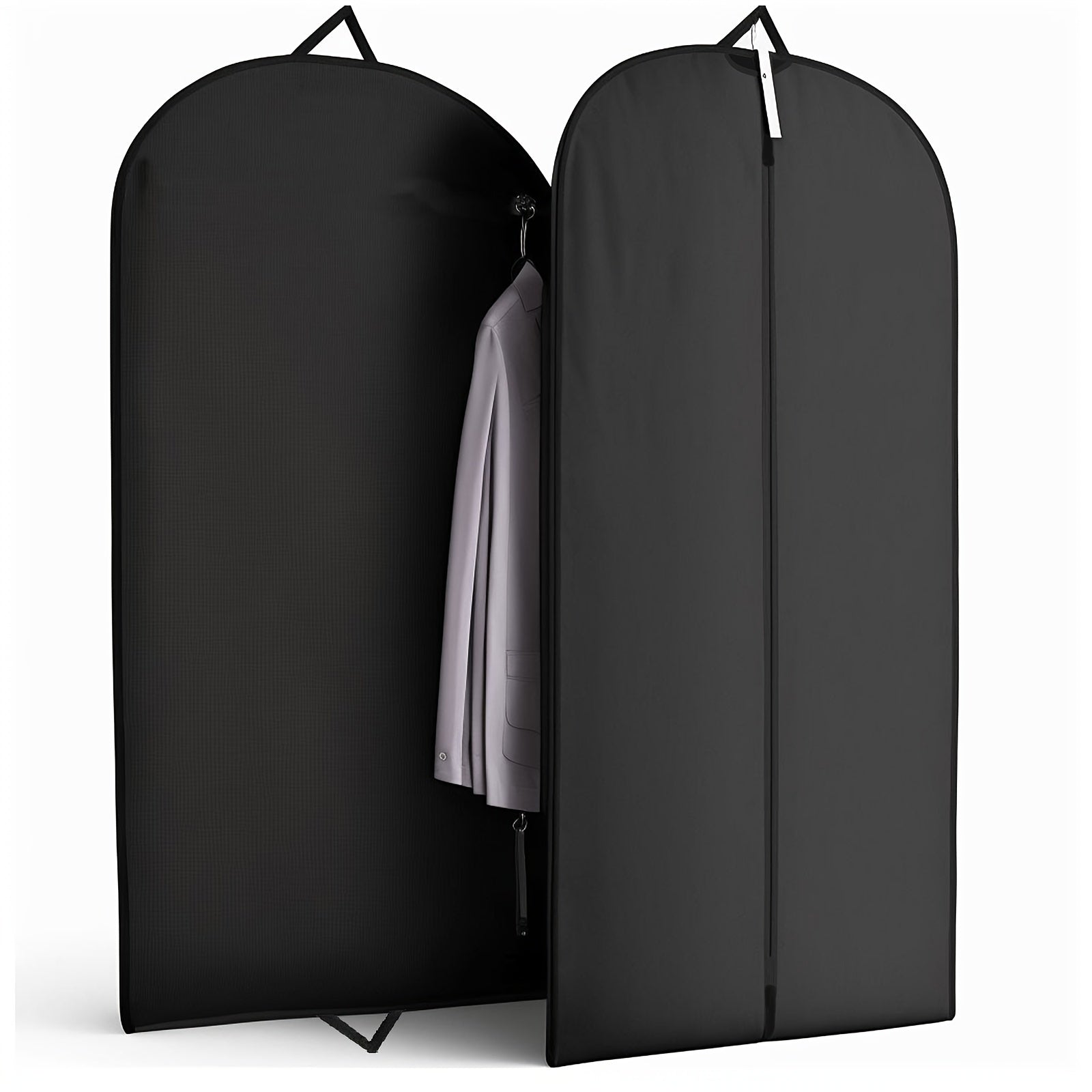 Set of 5 Suit Dust Cover Bags with Zipper for Clothes Storage Garment Bags for Closet Wardrobe and Home