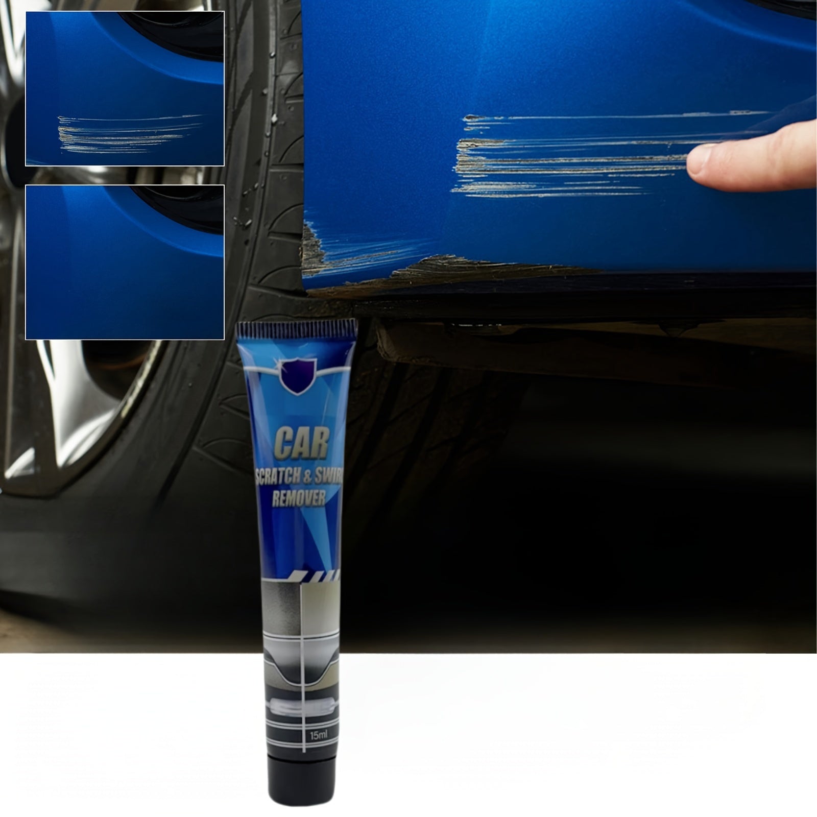 Паста для удаления царапин и завитков на автомобиле, ремонт автокраски, полировочный крем