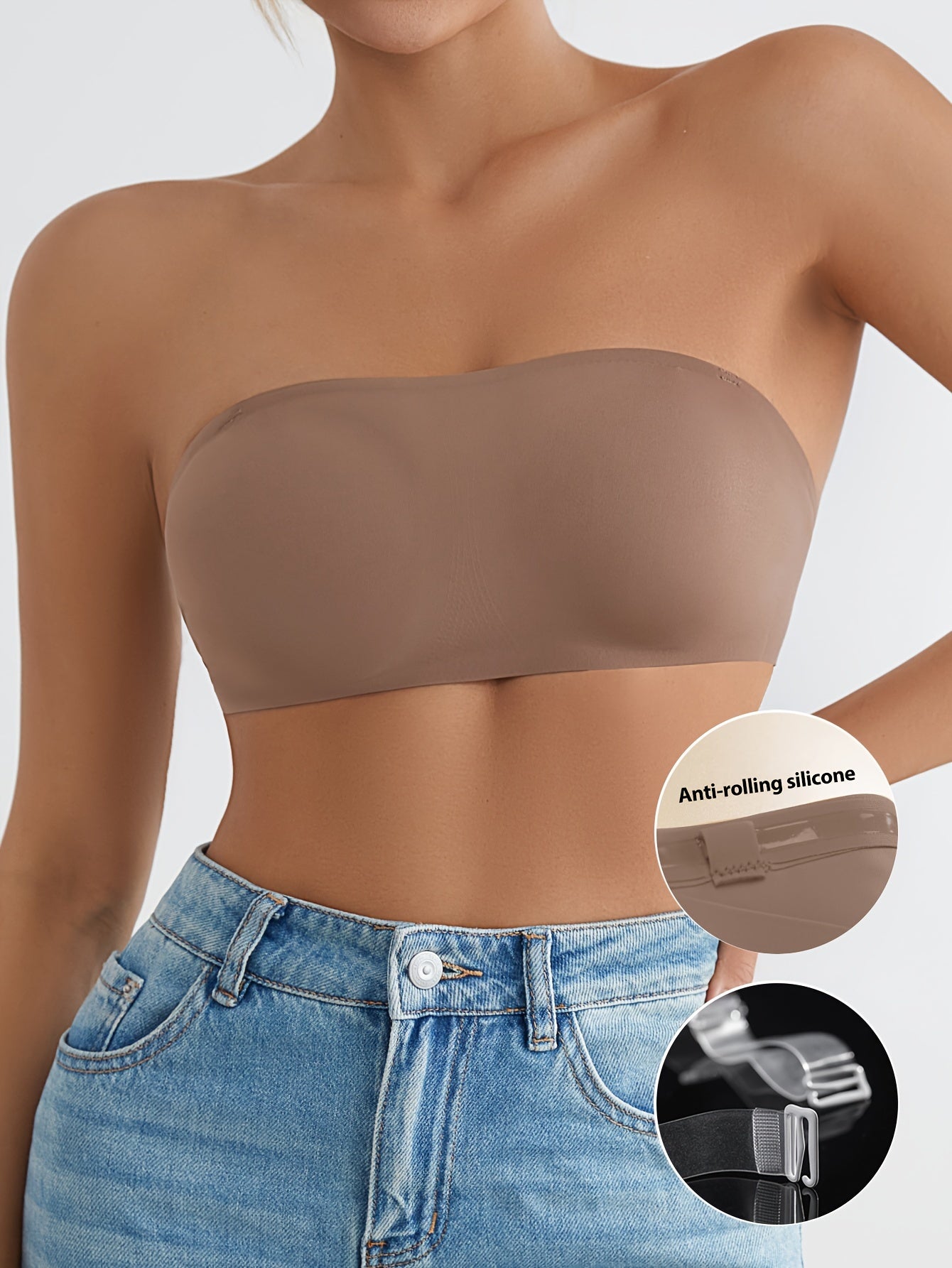 Women’s Seamless Strapless Bandeau and Cozy Everyday Bra