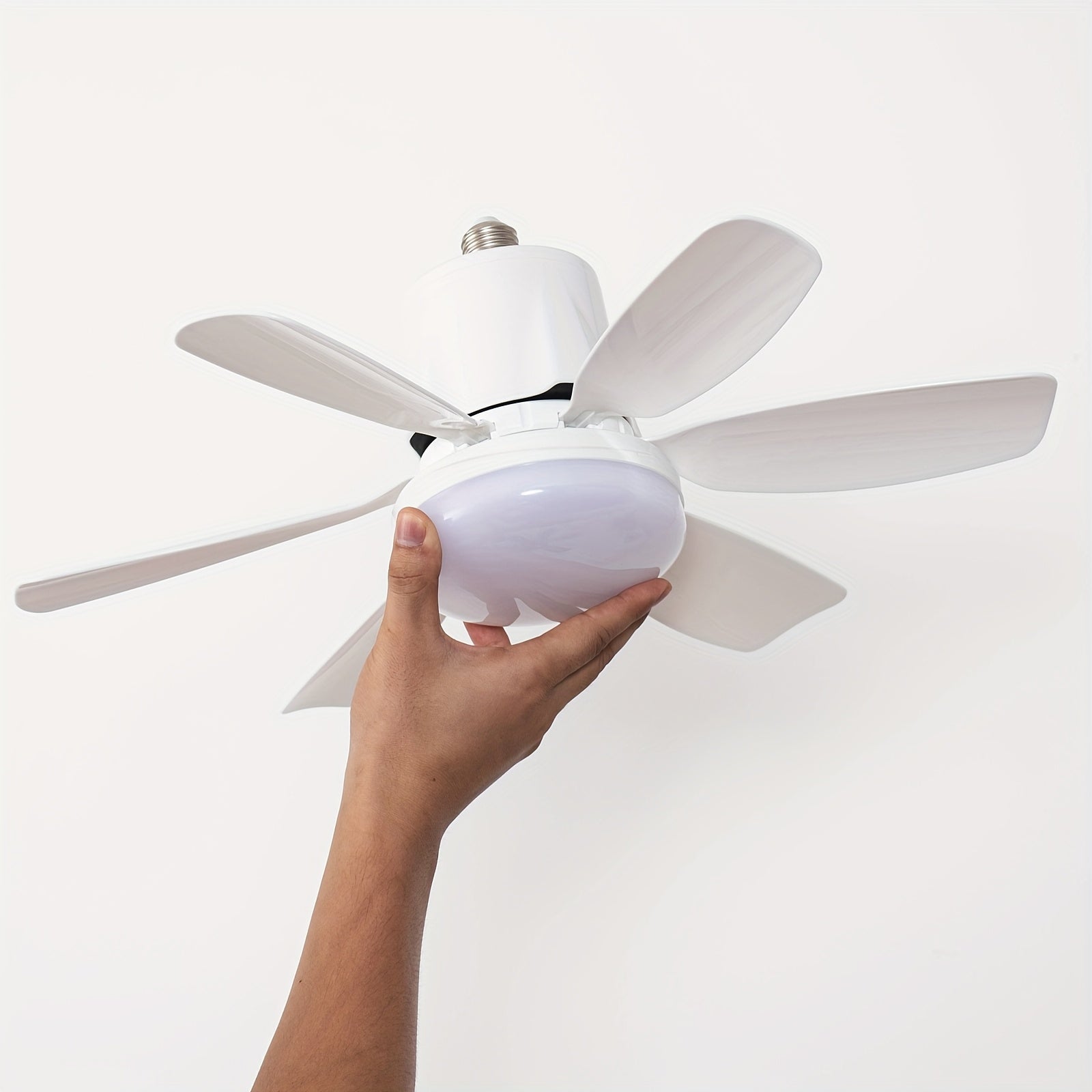 46.99cm LED Commercial Ceiling Fan with 3-Speed, 3 Colors, Dimming, Remote