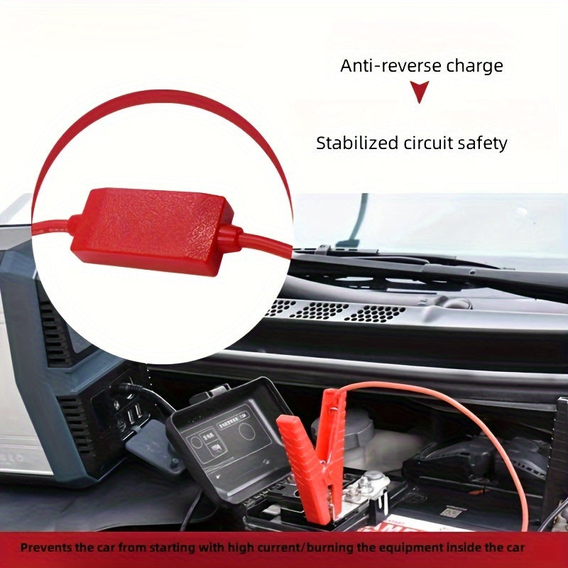 Emergency Car Battery Starter Clips, Durable, Quick Jump Start, Non-Rechargeable
