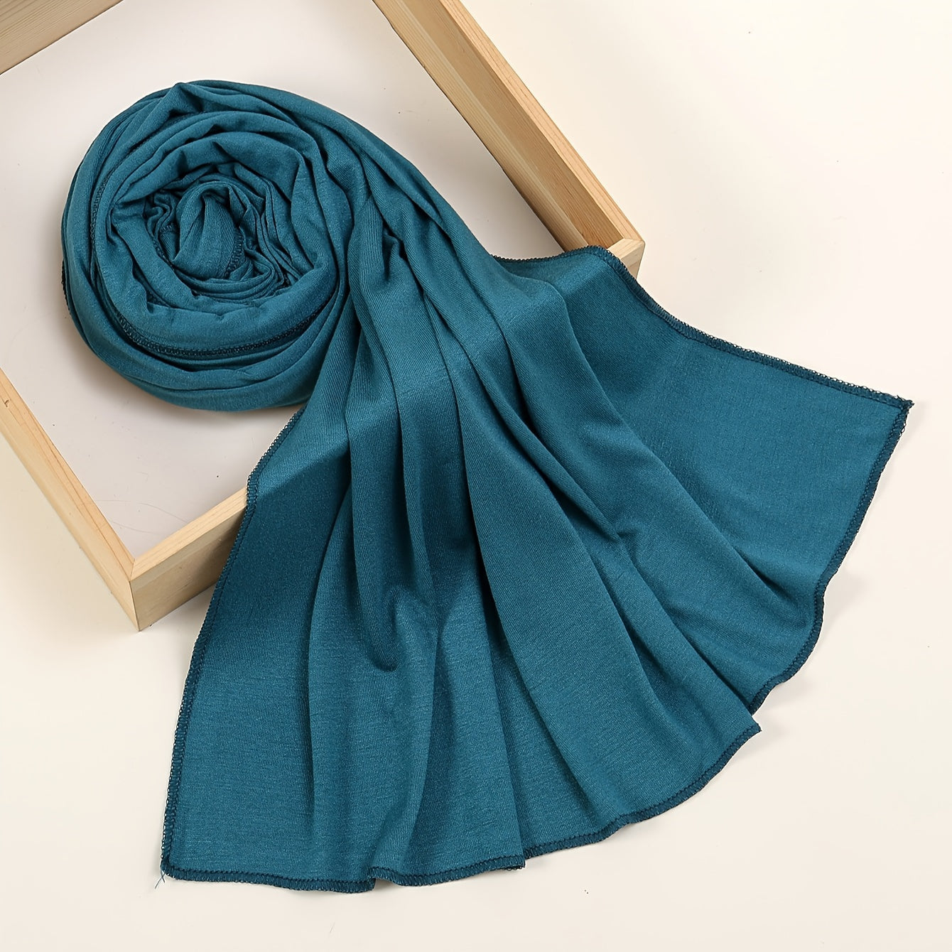 Windproof Sunscreen Shawl for Women Soft Breathable Muslim Hijab Solid Color