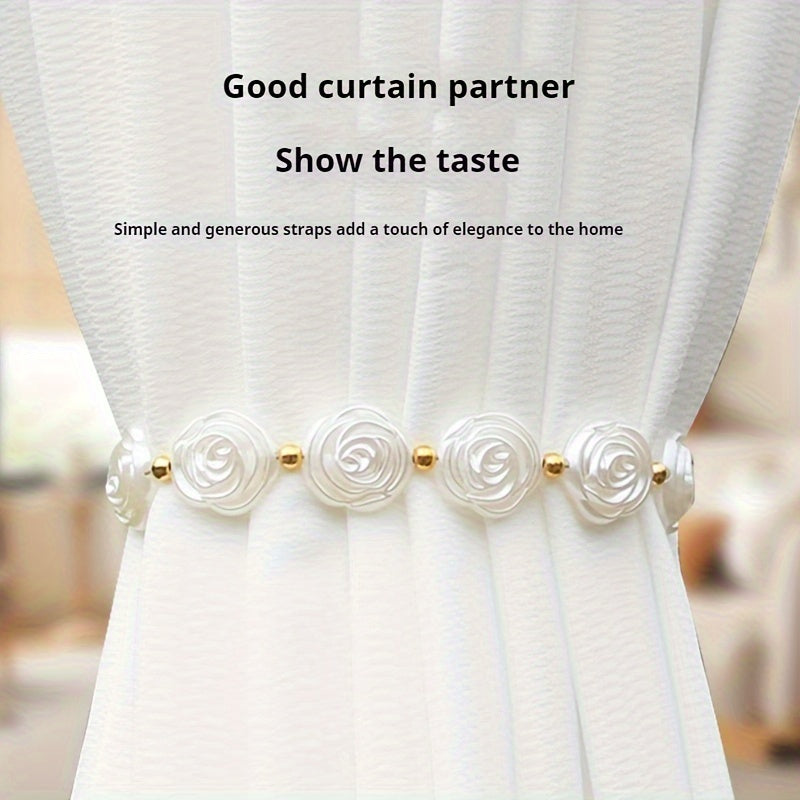 Set of 2 Magnetic Curtain Tiebacks for Bedroom and Living Room Decor