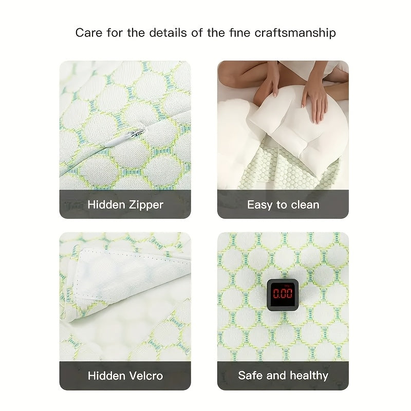 Adjustable U-Shaped Pregnancy Pillow Full Body Support Cushion Removable Cover