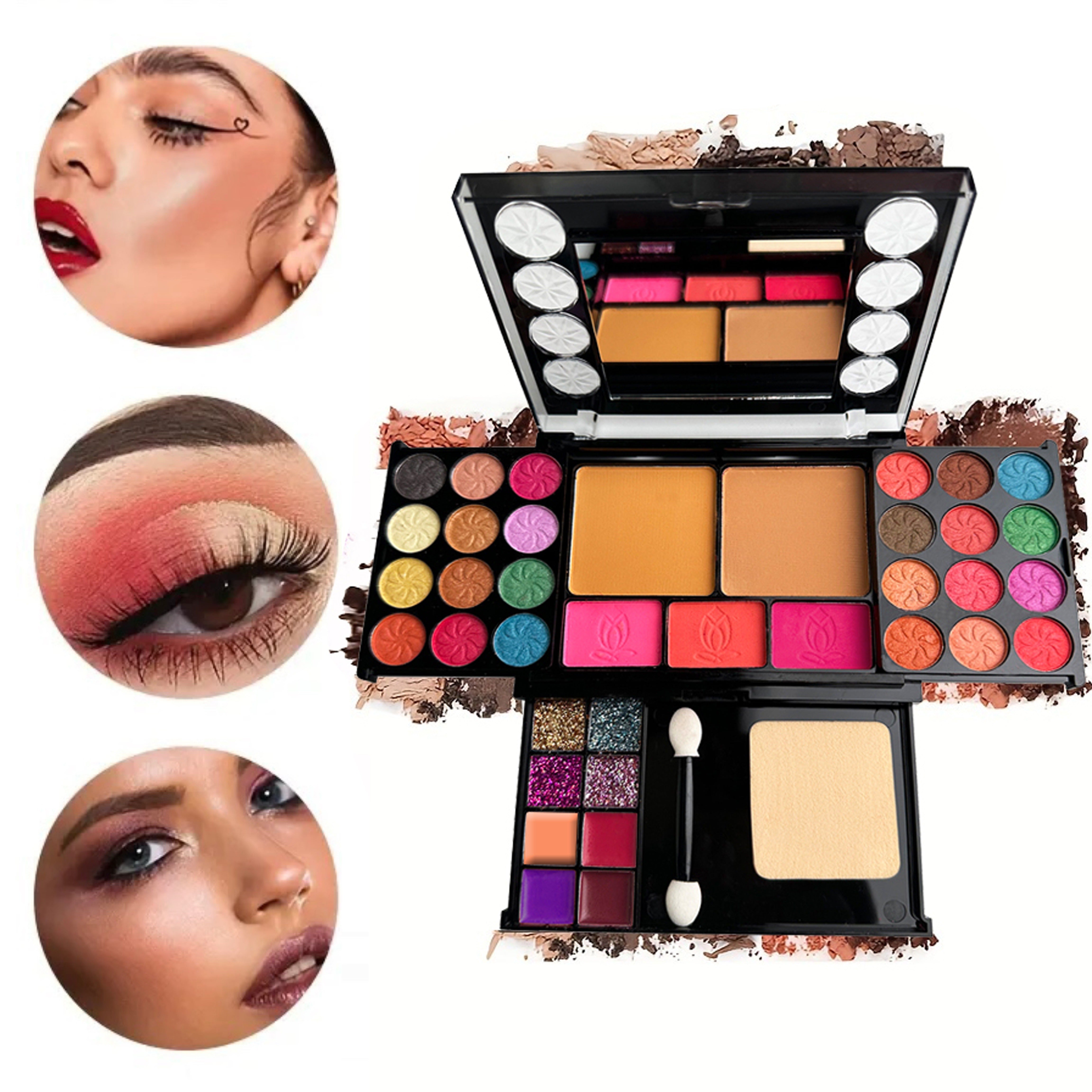 Women Makeup Kit 37Pc Eyeshadow Blush Lip Gloss Contour Sets
