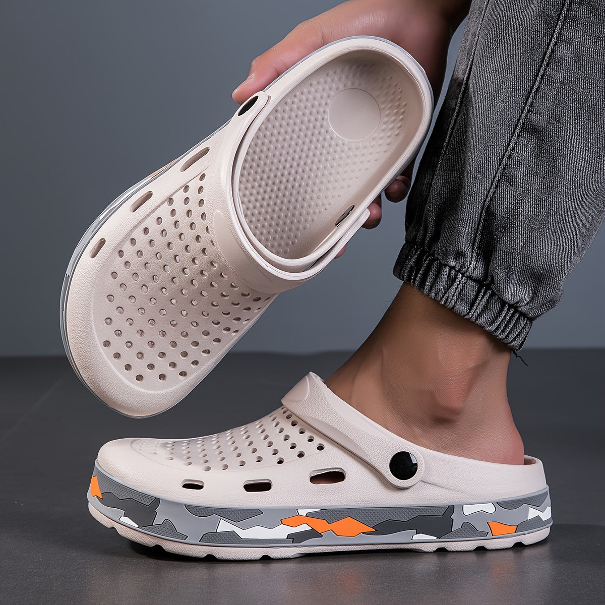 Men's Camouflage EVA Clogs for Outdoor Summer Hiking Beach Water Activities