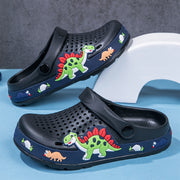 Детские мультяшные тапочки на мягкой подошве для мальчиков и девочек, дышащие, легкие, для использования внутри и снаружи, на пляже