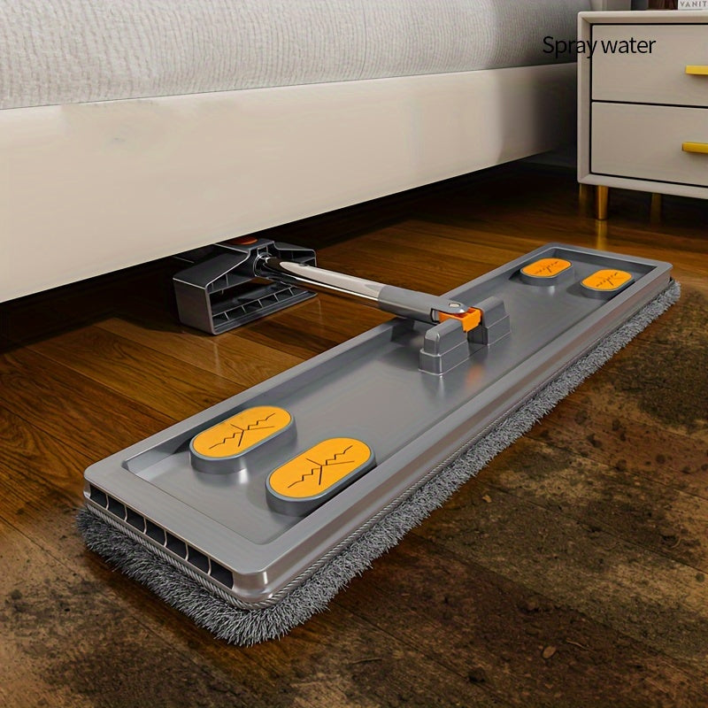 Yog'och poll uchun spreylash mop 350ml, 2 ta qayta ishlatiladigan tolali yostiq bilan to'ldiriladigan