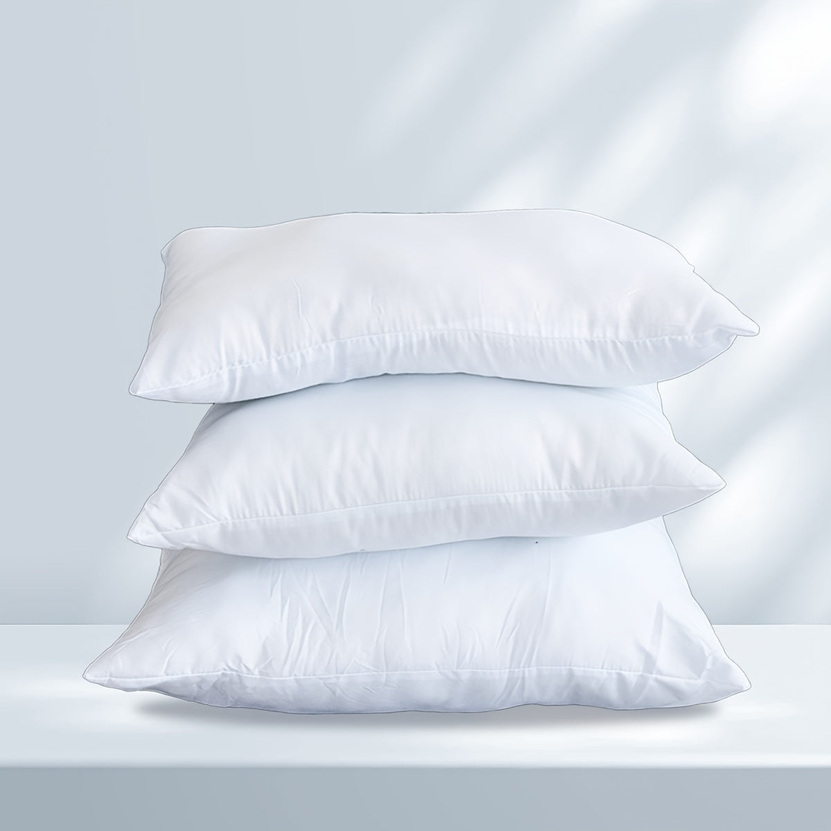 White Polyester Fiber Pillow Inserts for Home Decor and Seating, 2 or 4 Pack