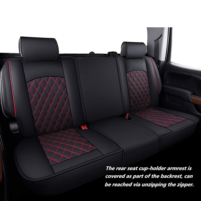 Universal Waterproof PU Leather Seat Cover for Trucks Extended Cab
