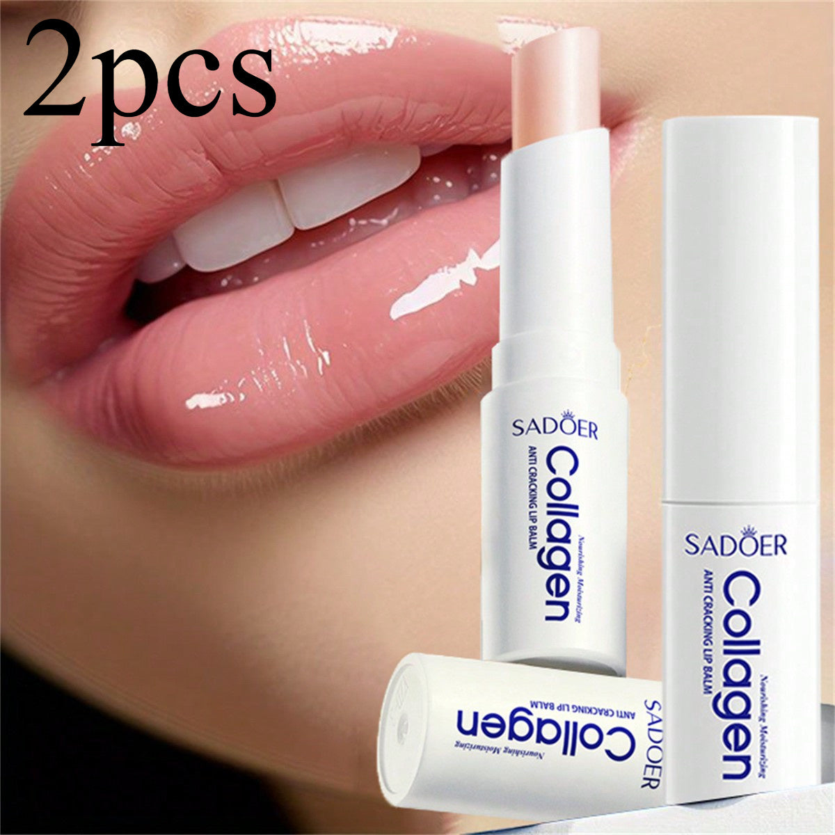 Women's Collagen Lip Balm Pack Hydrating Moisturizing Hypoallergenic