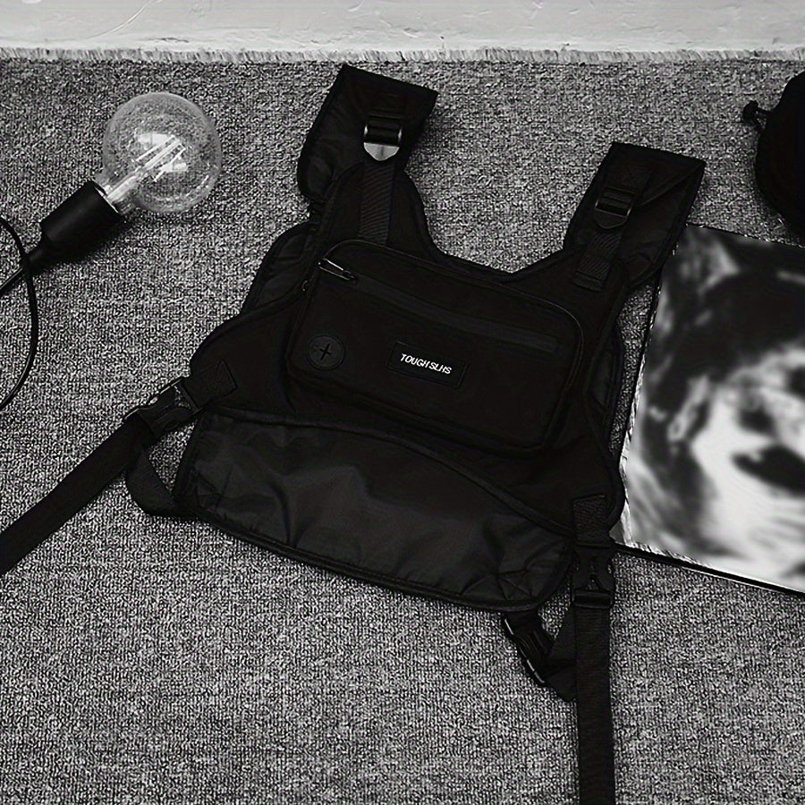 Bolso de pecho de lona Oxford para hombres y chaleco outdoor para el desplazamiento diario