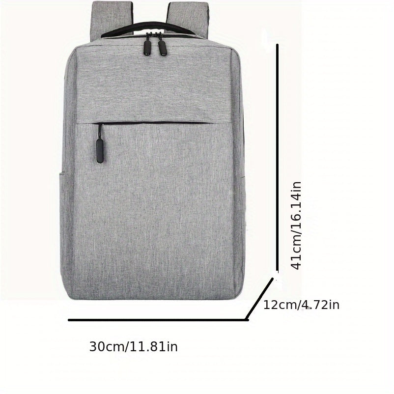 Durable Nylon Travel Backpack with Laptop Compartment Adjustable Straps Multi-Compartment for Commuting School Office Outdoor