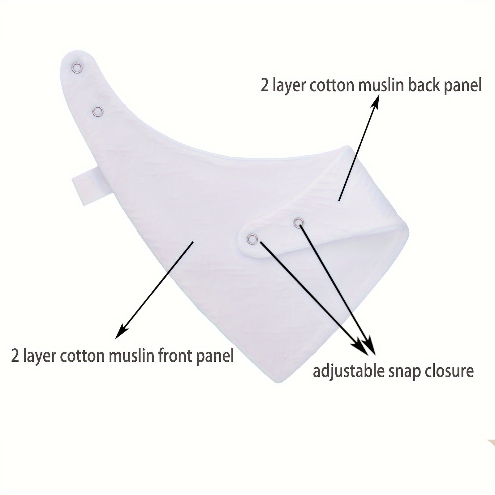 Набор из 10 4-слойных хлопковых марлевых нагрудников с регулируемой посадкой, водопоглощающих, дышащих и мягких. Идеально подходит в качестве подарка на Рождество, Хэллоуин, День благодарения, Новый год или День святого Валентина.