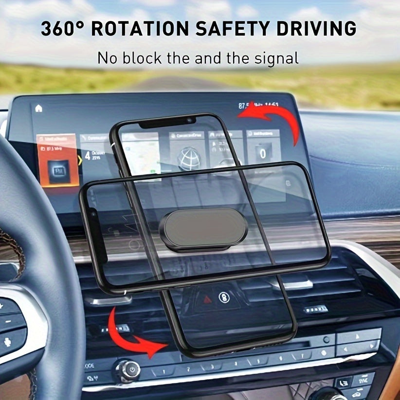 Universal Car Dashboard Phone Holder 360 Rotation Adjustable Magnetic