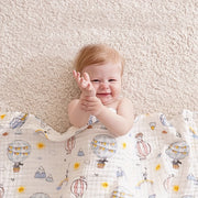 Kids' Bath Towel 69x90cm Bubble Gauze Soft Absorbent Lightweight Machine Washable