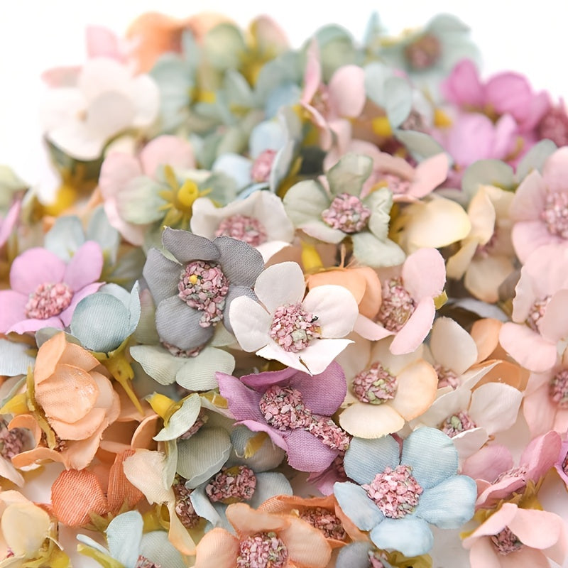 100pcs Multicolor Silk Flowers for Weddings and Home Decor