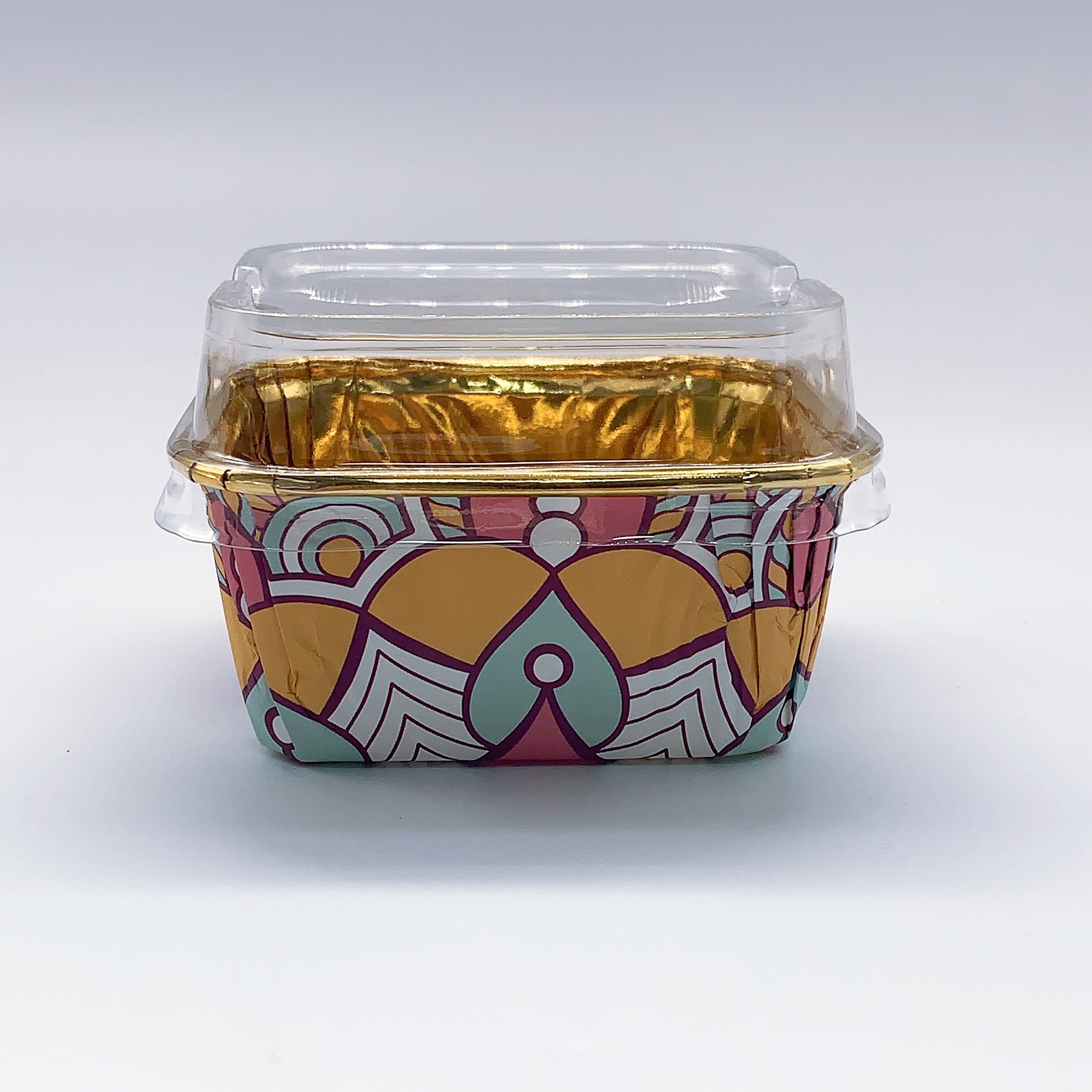 50 ta Boho uslubidagi issiqqa chidamli qog'oz keks uchun shisha, foydalanishga tayyor, yog'ga chidamli tort choynaklari